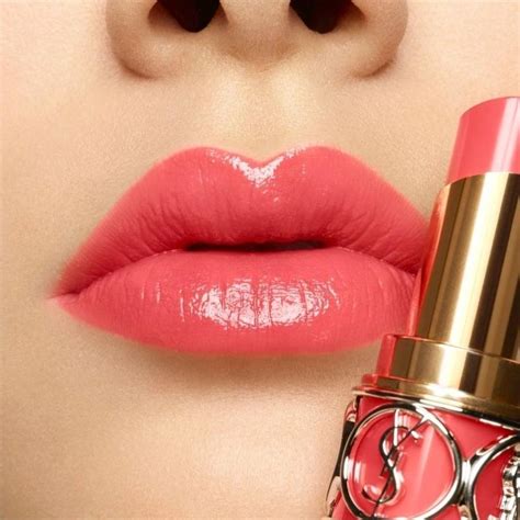 son ysl rouge volupte shine 43|YSL rouge volupté shine lipstick.